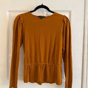 Banana Republic Mustard Long Sleeve Blouse